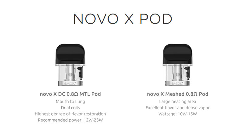Novo X Replacement Pods by Smok